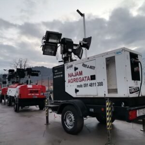RASVJETNI STUP + AGREGAT 12 kW DIESEL